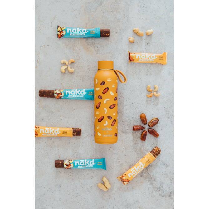 QUOKKA BOTELLA TERMO ACERO INOXIDABLE SOLID 630 ML PEANUT NAKD