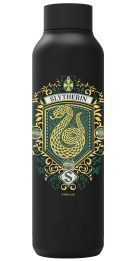 QUOKKA BOTELLA TERMO ACERO INOXIDABLE SOLID JET BLACK 630 ML HP SLYTHERIN