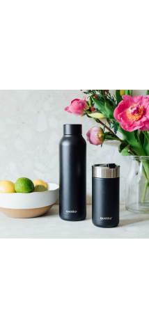 QUOOKA LOTE TERMO DE CAFE 400 ML Y BOTELLA ACERO INOX 850 ML (40077 + 40212)