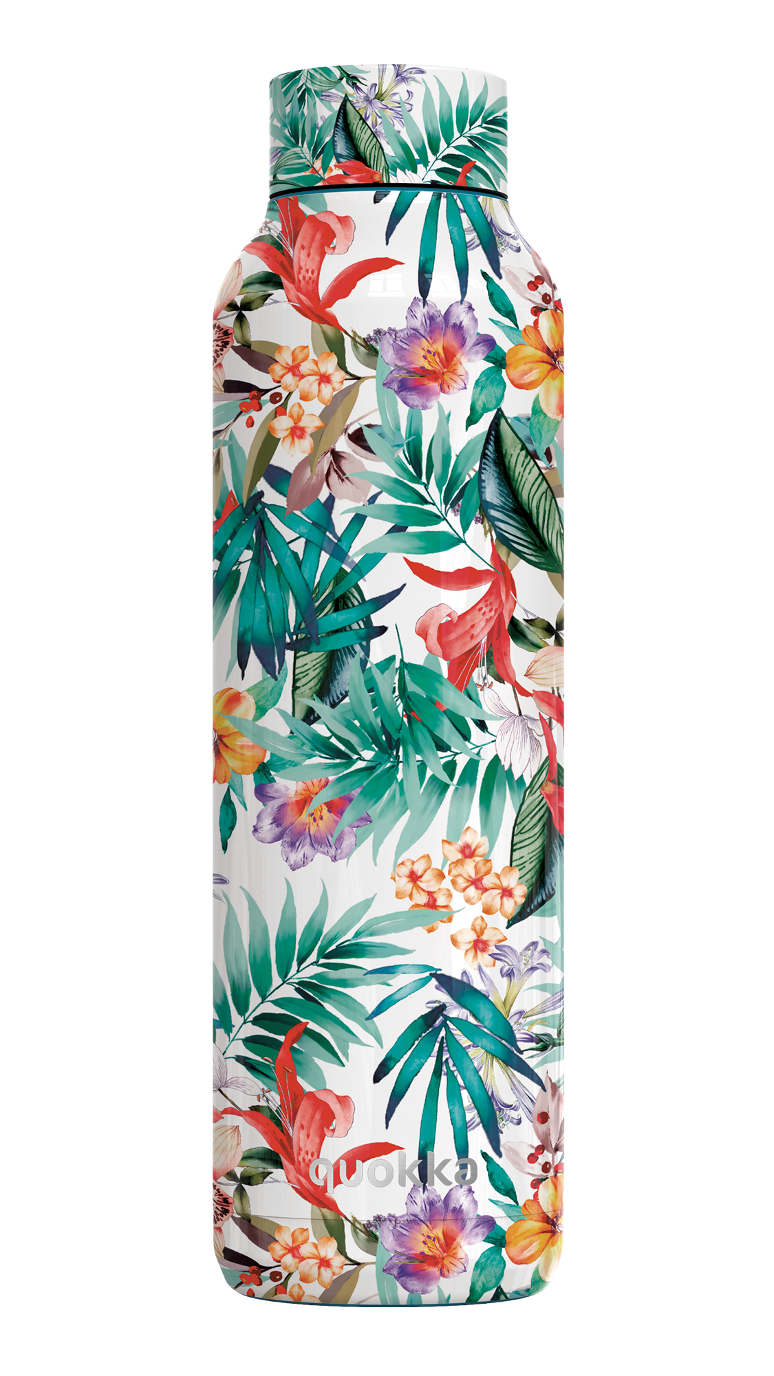 QUOKKA BOTELLA TERMO ACERO INOXIDABLE SOLID ORCHID GARDEN 630 ML