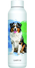 QUOKKA BOTELLA TERMO ACERO INOXIDABLE SOLID WHITE 630 ML PASTOR AUSTRALIANO CUSTOM