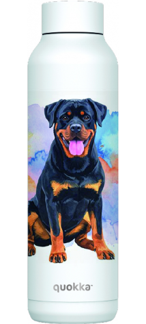 QUOKKA BOTELLA TERMO ACERO INOXIDABLE SOLID WHITE 630 ML ROTTWEILER CUSTOM