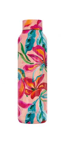 QUOKKA BOTELLA TERMO ACERO INOXIDABLE SOLID TROPICAL BLOOM 630 ML