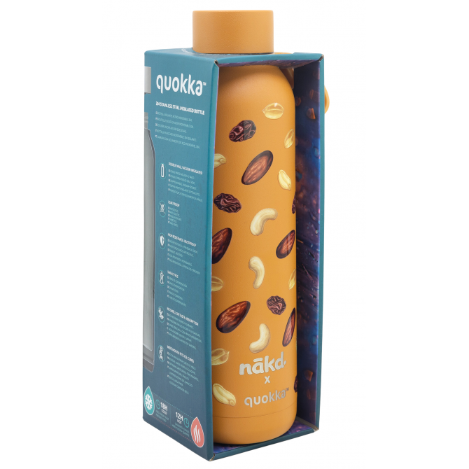 QUOKKA BOTELLA TERMO ACERO INOXIDABLE SOLID 630 ML PEANUT NAKD CUSTOM