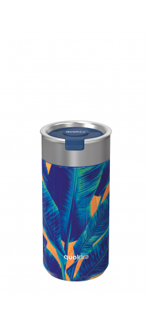 QUOKKA VASO CAFE TERMICO ACERO INOXIDABLE BOOST BLUE JUNGLE 400 ML