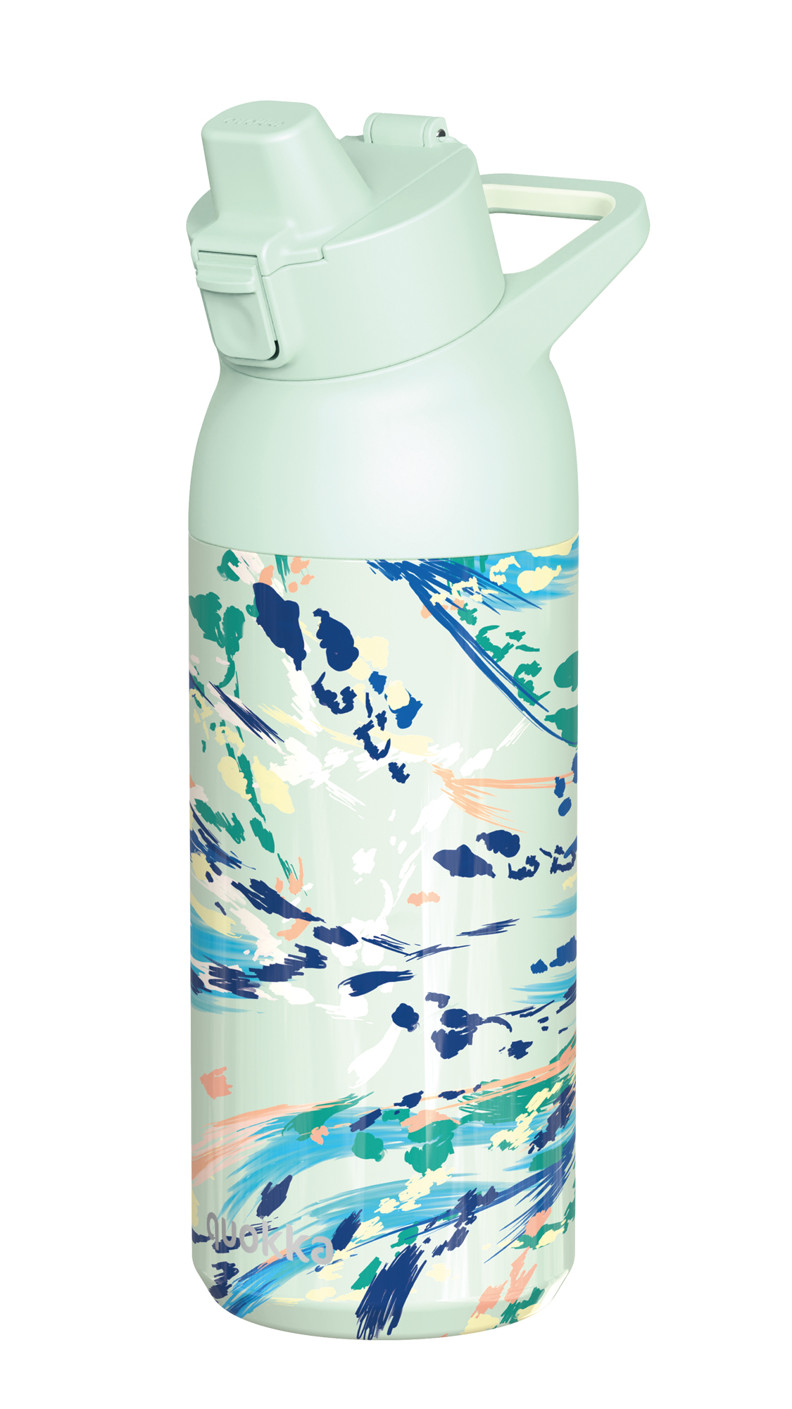 QUOKKA BOTELLA TERMO ACERO INOXIDABLE CON SIPPER TIDE ACRYLIC PAINT 700 ML