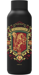 QUOKKA BOTELLA TERMO ACERO INOXIDABLE SOLID JET BLACK 510 ML HP GRYFFINDOR