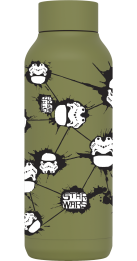 QUOKKA BOTELLA TERMO ACERO INOXIDABLE SOLID OLIVE GREEN 510 ML STAR WARS TROOPER
