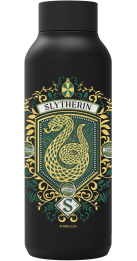 QUOKKA BOTELLA TERMO ACERO INOXIDABLE SOLID JET BLACK 510 ML HP SLYTHERIN