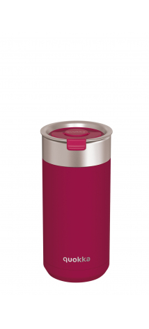 QUOKKA VASO CAFE TERMICO ACERO INOXIDABLE BOOST MAROON 400 ML