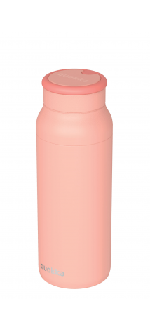 QUOKKA BOTELLA TERMO ACERO INOXIDABLE CON ASA DE SILICONA ECHO PINK 690 ML
