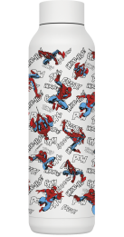 QUOKKA BOTELLA TERMO ACERO INOXIDABLE SOLID WHITE 630 ML SPIDER-MAN RETRO COMIC