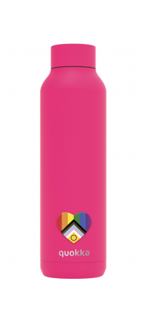 QUOKKA BOTELLA TERMO ACERO INOXIDABLE SOLID RASPBERRY PINK PRIDE 630 ML CUSTOM