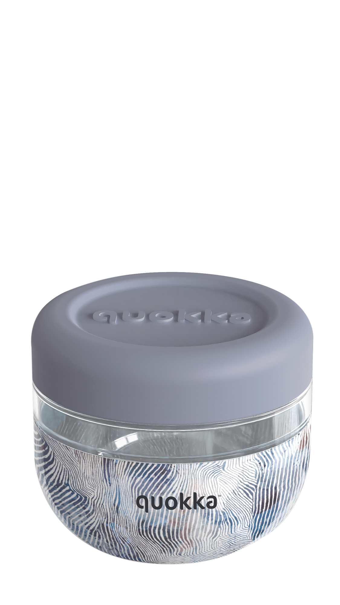 QUOKKA RECIPIENTE COMIDA MS CON FUNDA DE SILICONA BUBBLE ZEN 500 ML