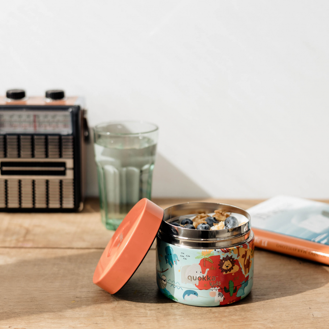 QUOKKA RECIPIENTE COMIDA TERMICO ACERO INOXIDABLE WHIM MAP OF LIFE 360 ML