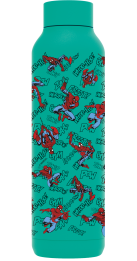 QUOKKA BOTELLA TERMO ACERO INOXIDABLE SOLID JADE GREEN 630 ML SPIDER-MAN RETRO COMIC
