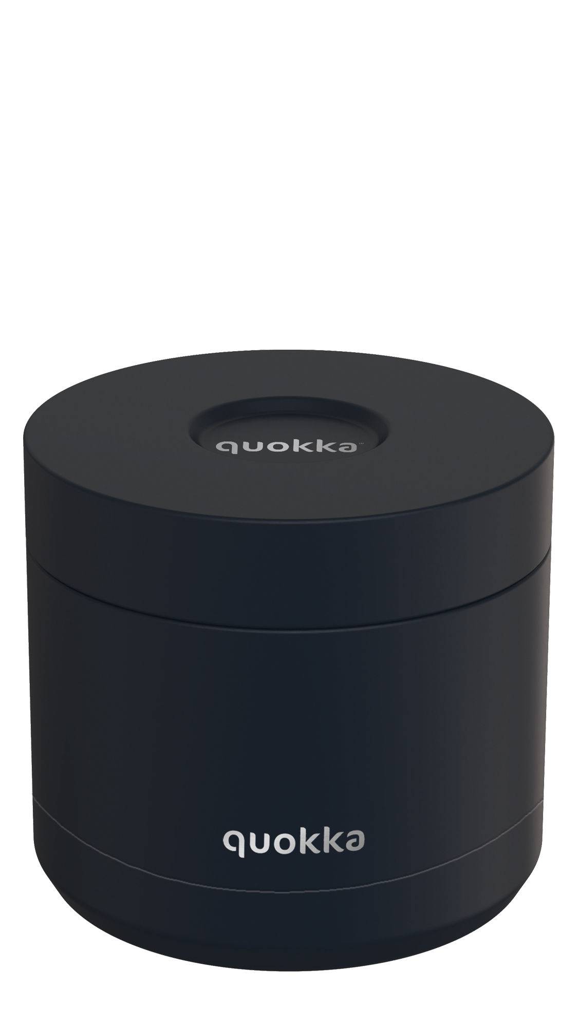 QUOKKA RECIPIENTE COMIDA TERMICO ACERO INOXIDABLE WHIM BLACK 600 ML