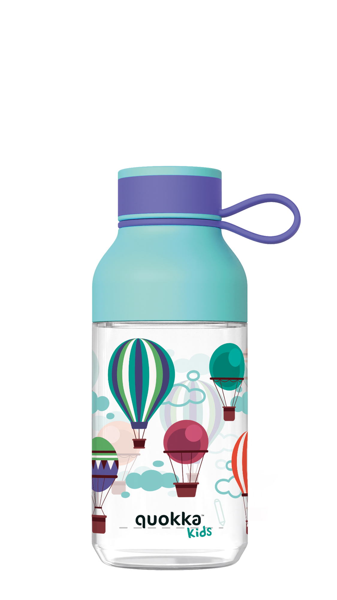 QUOKKA KIDS BOTELLA ECOZEN ICE CON COLGADOR BALLOONS 430 ML