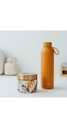 QUOKKA LOTE RECIPIENTE ACERO INOX. Y BOTELLA ACERO INOX 630 ML (40110 + 40173)