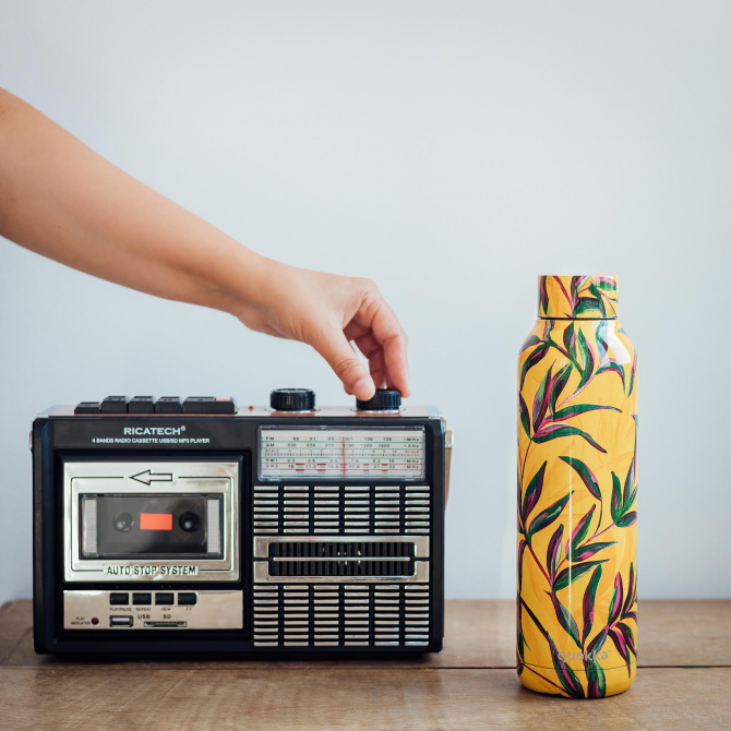 QUOKKA BOTELLA TERMO ACERO INOXIDABLE SOLID SUN GARDEN 630 ML