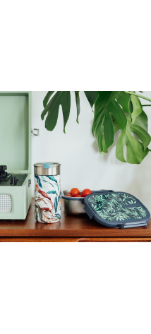 QUOKKA LOTE TERMO DE CAFE 400 ML Y SANDWICHERA ACERO INOX. (40072 + 40243)
