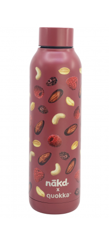 QUOKKA BOTELLA TERMO ACERO INOXIDABLE SOLID 630 ML COCONUT CON COLGADOR NAKD CUSTOM