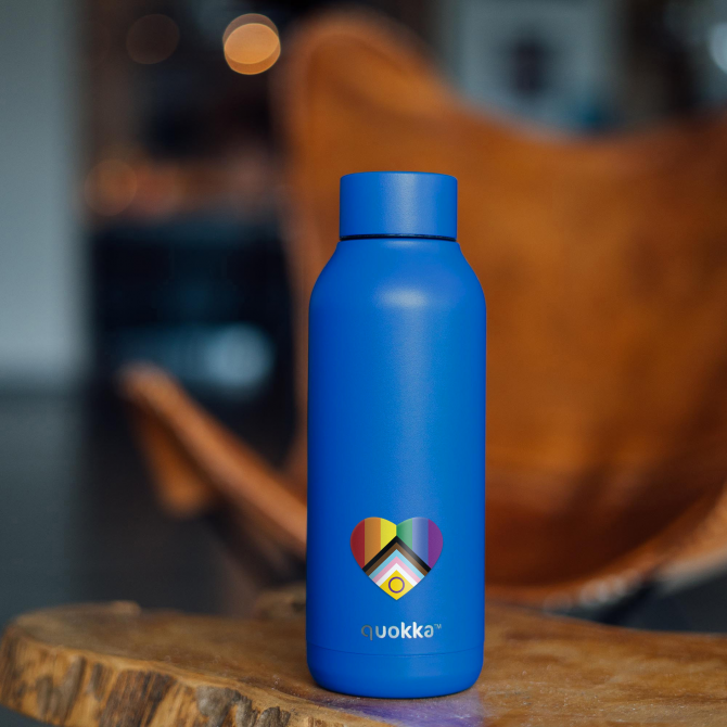 QUOKKA BOTELLA TERMO ACERO INOXIDABLE SOLID ULTRAMARINE PRIDE 510 ML CUSTOM