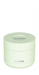 QUOKKA RECIPIENTE COMIDA TERMICO ACERO INOXIDABLE WHIM PASTEL GREEN 360 ML