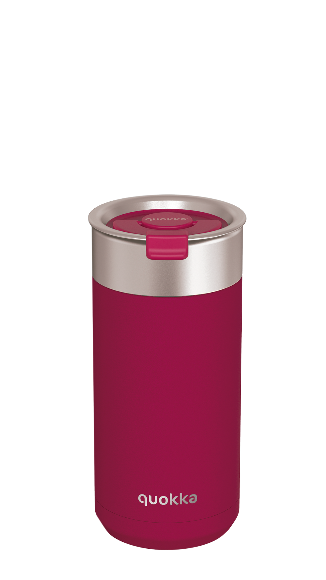 QUOKKA VASO CAFE TERMICO ACERO INOXIDABLE BOOST MAROON 400 ML