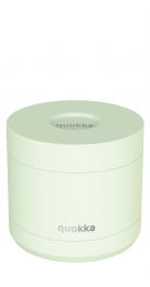 QUOKKA RECIPIENTE COMIDA TERMICO ACERO INOXIDABLE WHIM PASTEL GREEN 600 ML
