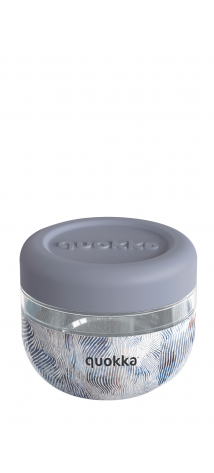 QUOKKA RECIPIENTE COMIDA MS CON FUNDA DE SILICONA BUBBLE ZEN 500 ML