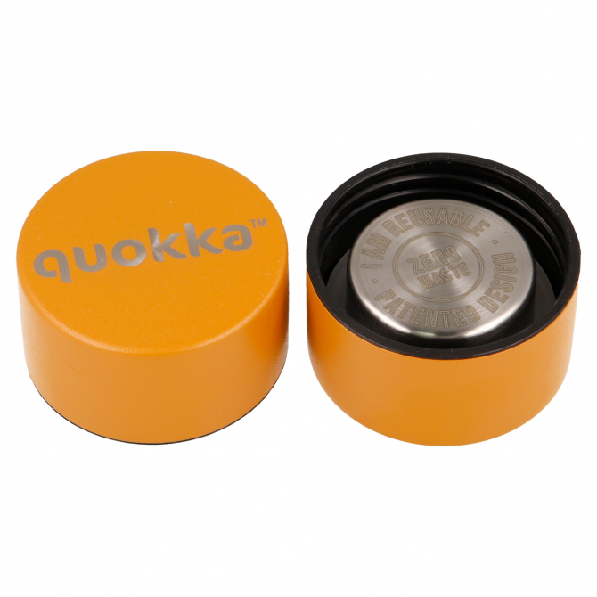 QUOKKA BOTELLA TERMO ACERO INOXIDABLE SOLID CON COLGADOR MUSTARD 510 ML