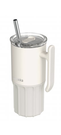 QUOKKA TAZA TERMO ACERO INOXIDABLE CON BASE DE SILICONA UMI IVORY 720 ML
