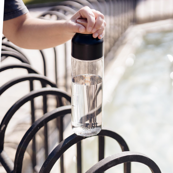 QUOKKA BOTELLA ECOZEN ICE BLACK 840 ML