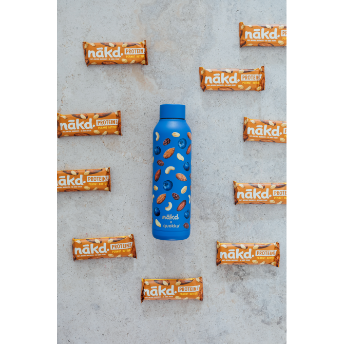 QUOKKA BOTELLA TERMO ACERO INOXIDABLE SOLID 630 ML BLUEBERRY NAKD CUSTOM