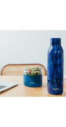 QUOKKA LOTE RECIPIENTE CRISTAL 500 ML Y BOTELLA ACERO INOX 850 ML (40133 + 40193)