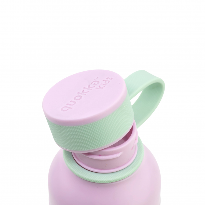 QUOKKA KIDS BOTELLA ECOZEN ICE CON COLGADOR FEATHERS 430 ML