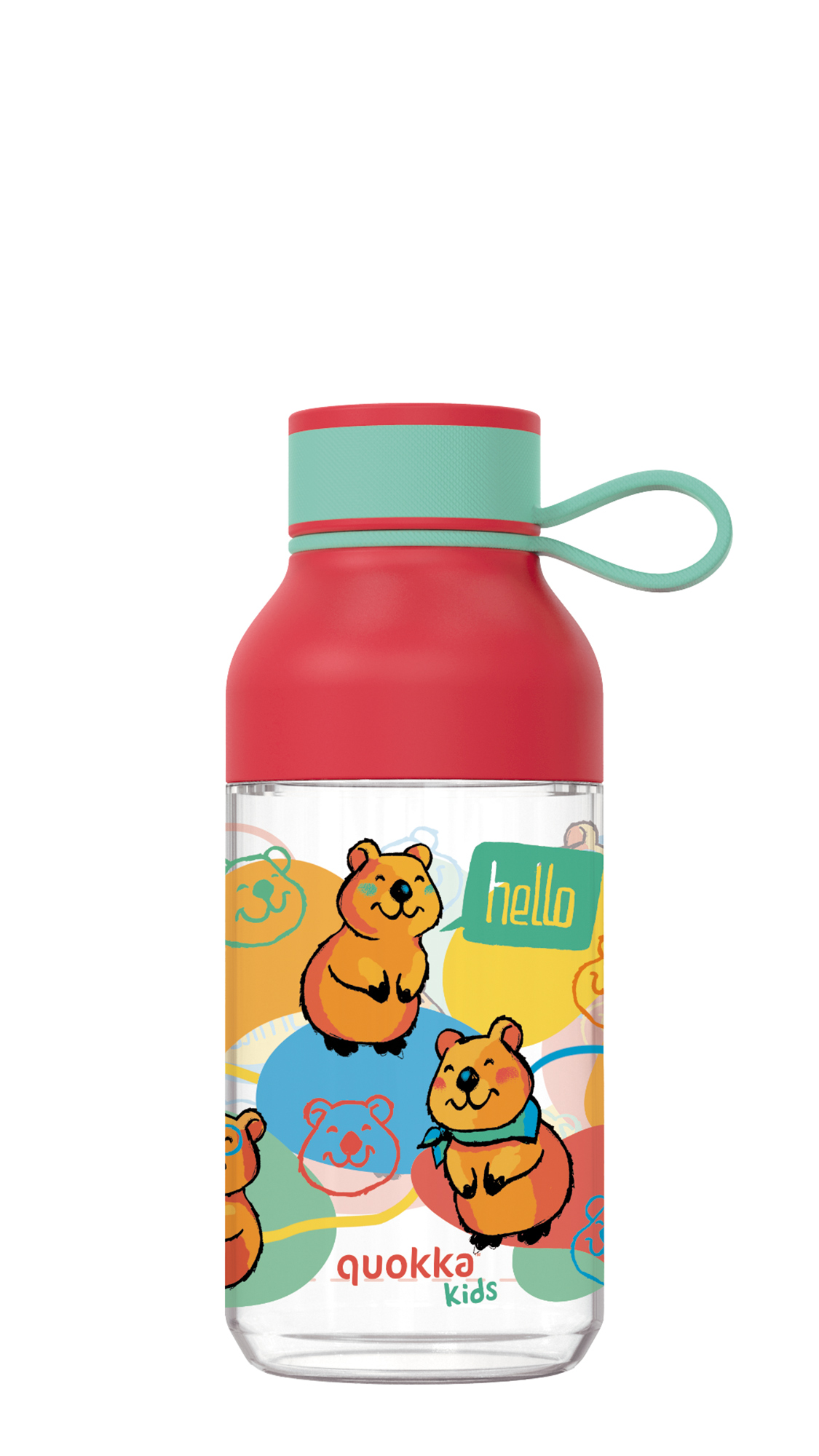 QUOKKA KIDS BOTELLA ECOZEN ICE CON COLGADOR HAPPY QUOKKA 430 ML