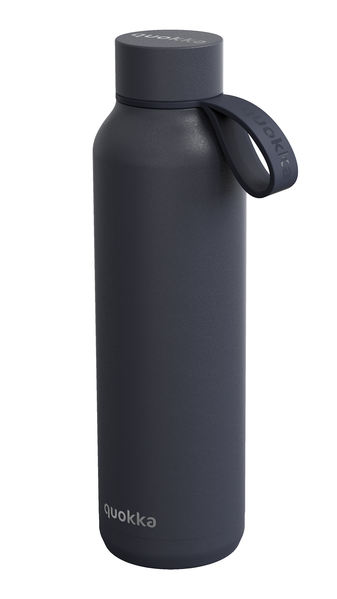 QUOKKA BOTELLA TERMO ACERO INOXIDABLE SOLID CON COLGADOR SLATE 630 ML