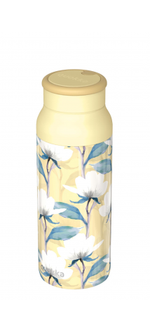 QUOKKA BOTELLA TERMO ACERO INOXIDABLE CON ASA DE SILICONA ECHO MAGNOLIA 690 ML