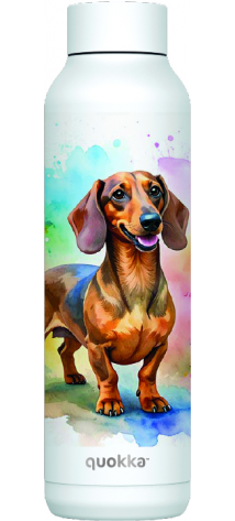 QUOKKA BOTELLA TERMO ACERO INOXIDABLE SOLID WHITE 630 ML TECKEL CUSTOM