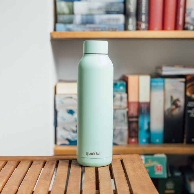 QUOKKA BOTELLA TERMO ACERO INOXIDABLE SOLID MINT 630 ML