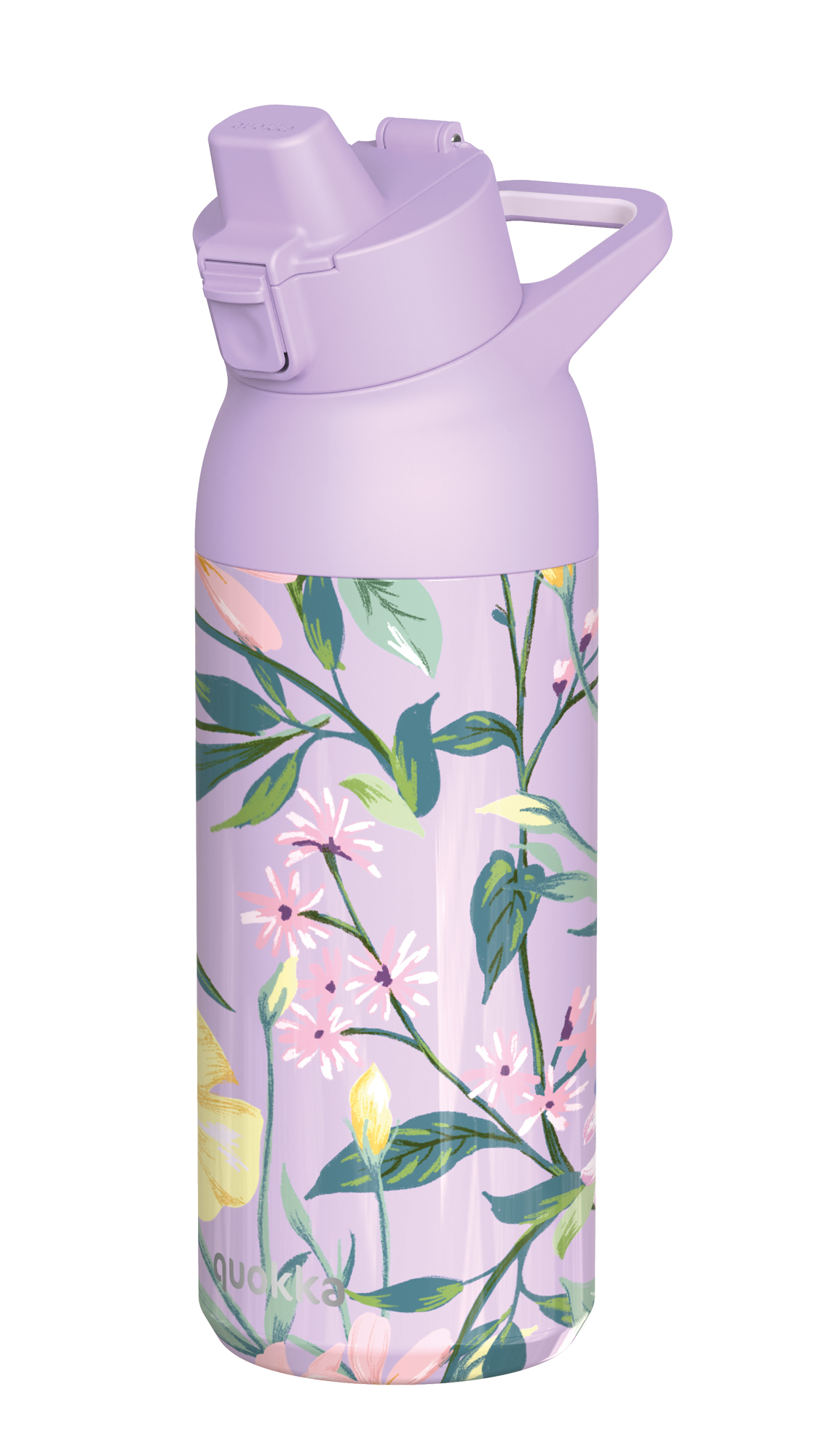 QUOKKA BOTELLA TERMO ACERO INOXIDABLE CON SIPPER TIDE ALL OVER BOTANIC 700 ML