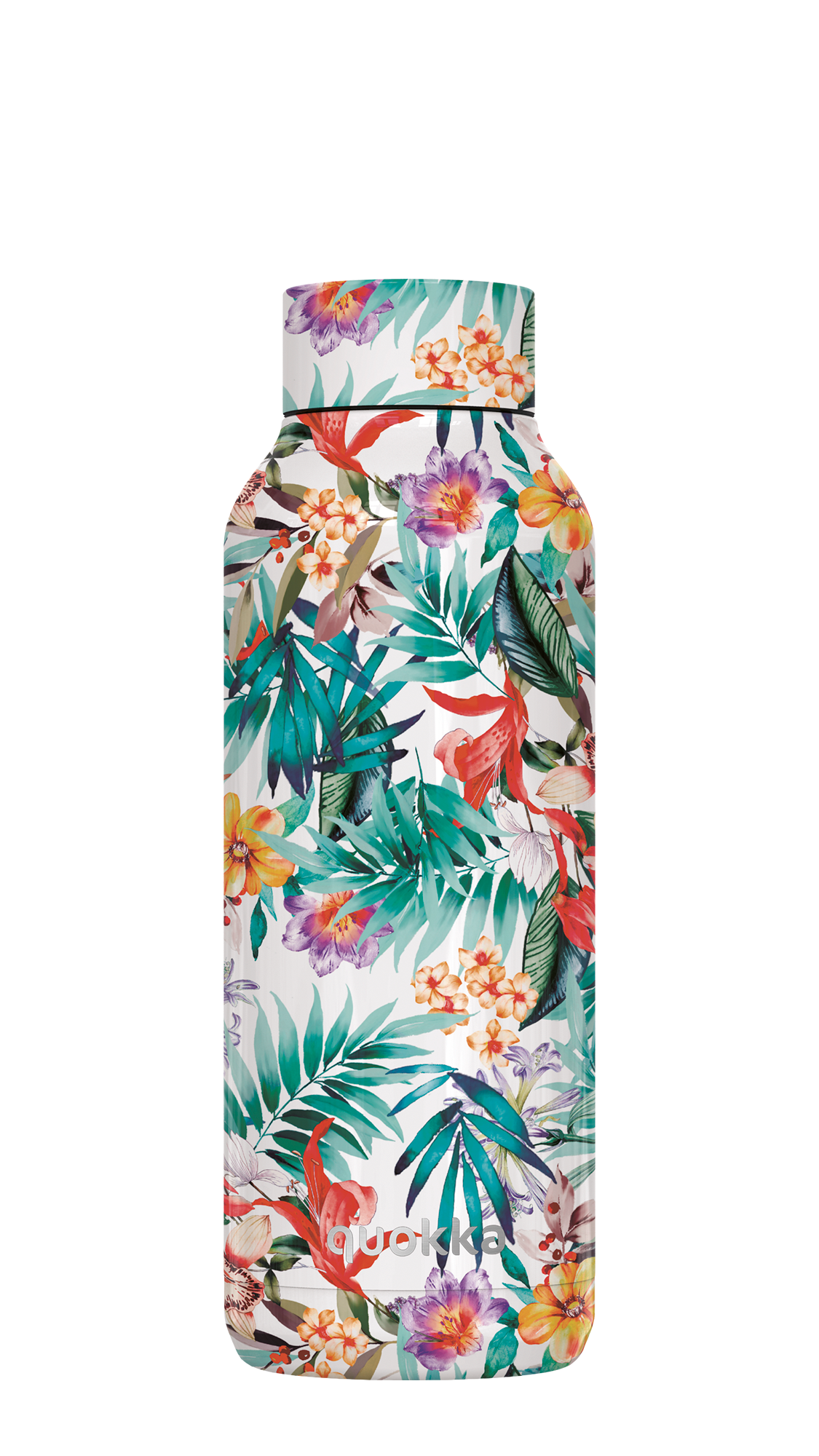 QUOKKA BOTELLA TERMO ACERO INOXIDABLE SOLID ORCHID GARDEN 510 ML