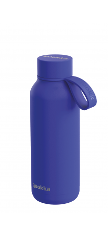 QUOKKA BOTELLA TERMO ACERO INOXIDABLE SOLID CON COLGADOR DUSK BLUE 510 ML