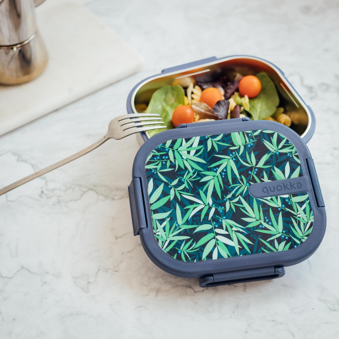 QUOKKA LUNCH BOX ACERO INOXIDABLE KAI BLUEBERRY