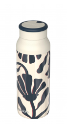 QUOKKA BOTELLA TERMO ACERO INOXIDABLE CON ASA DE SILICONA ECHO ABSTRACT LEAVES 690 ML