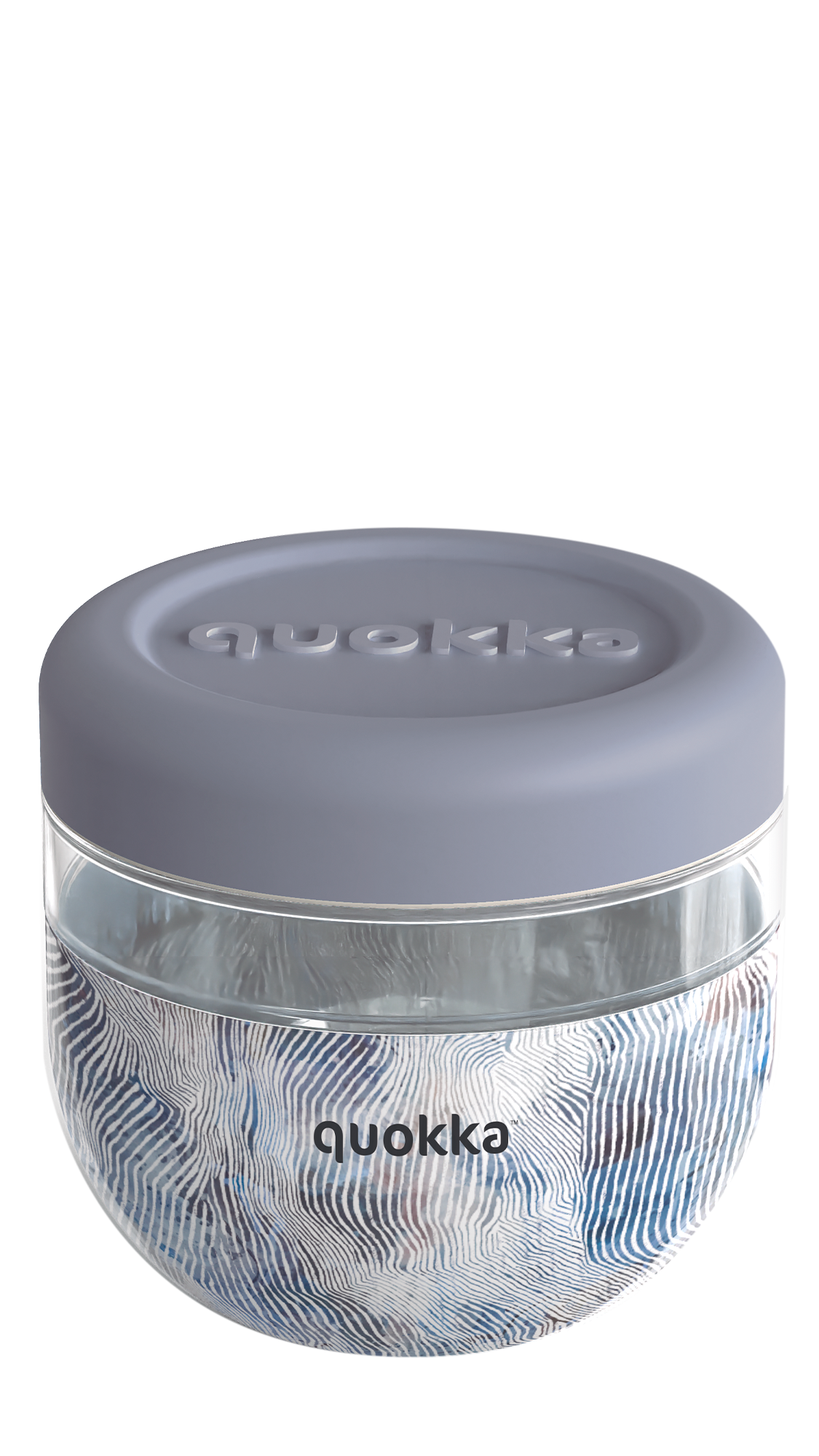 QUOKKA RECIPIENTE COMIDA MS CON FUNDA DE SILICONA BUBBLE ZEN 770 ML