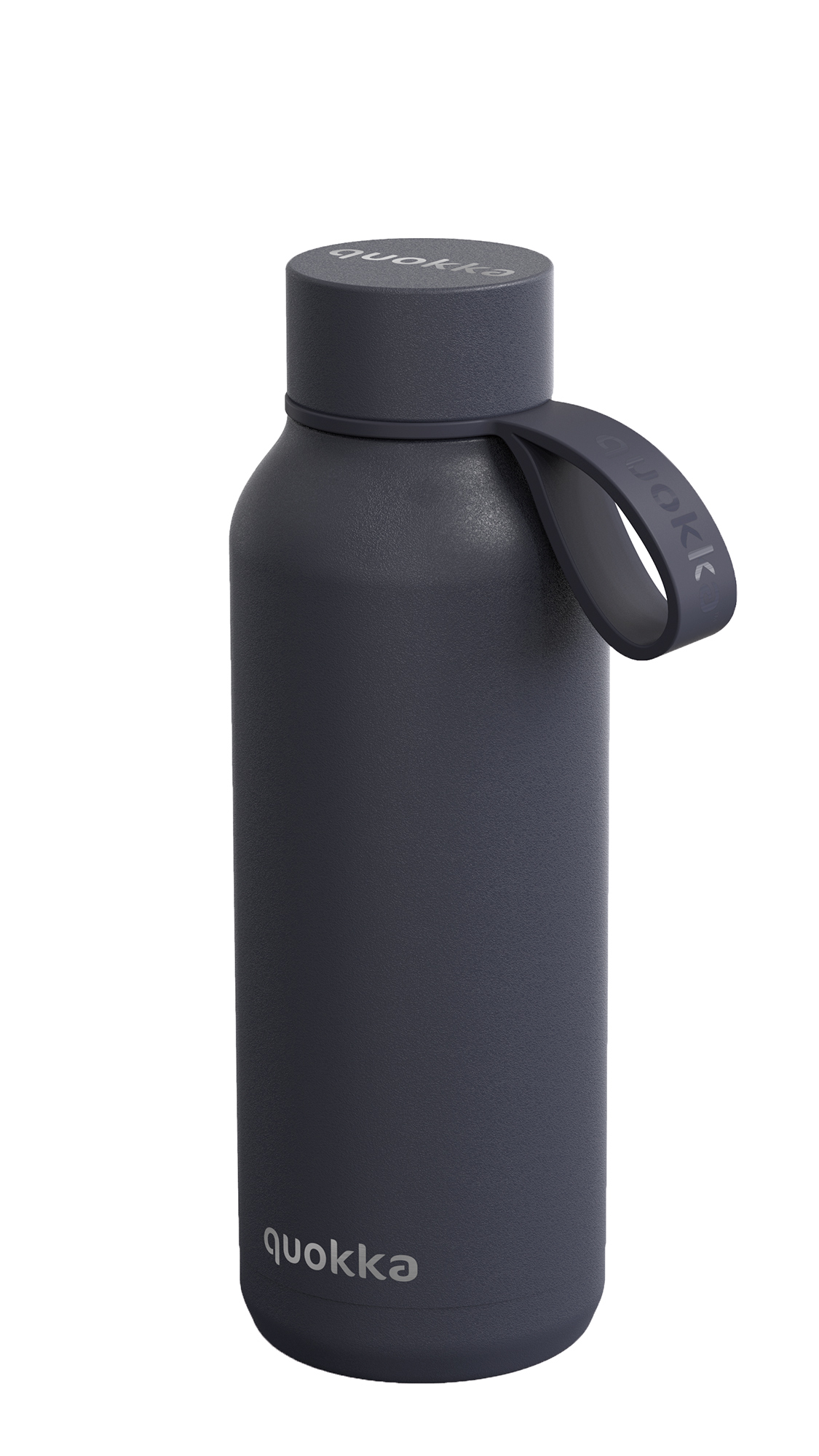 QUOKKA BOTELLA TERMO ACERO INOXIDABLE SOLID CON COLGADOR SLATE 510 ML