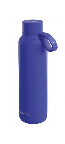 QUOKKA BOTELLA TERMO ACERO INOXIDABLE SOLID CON COLGADOR DUSK BLUE 630 ML